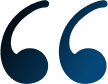 Quotation marks symbol representing testimonials or patient reviews for periodontal dental services.